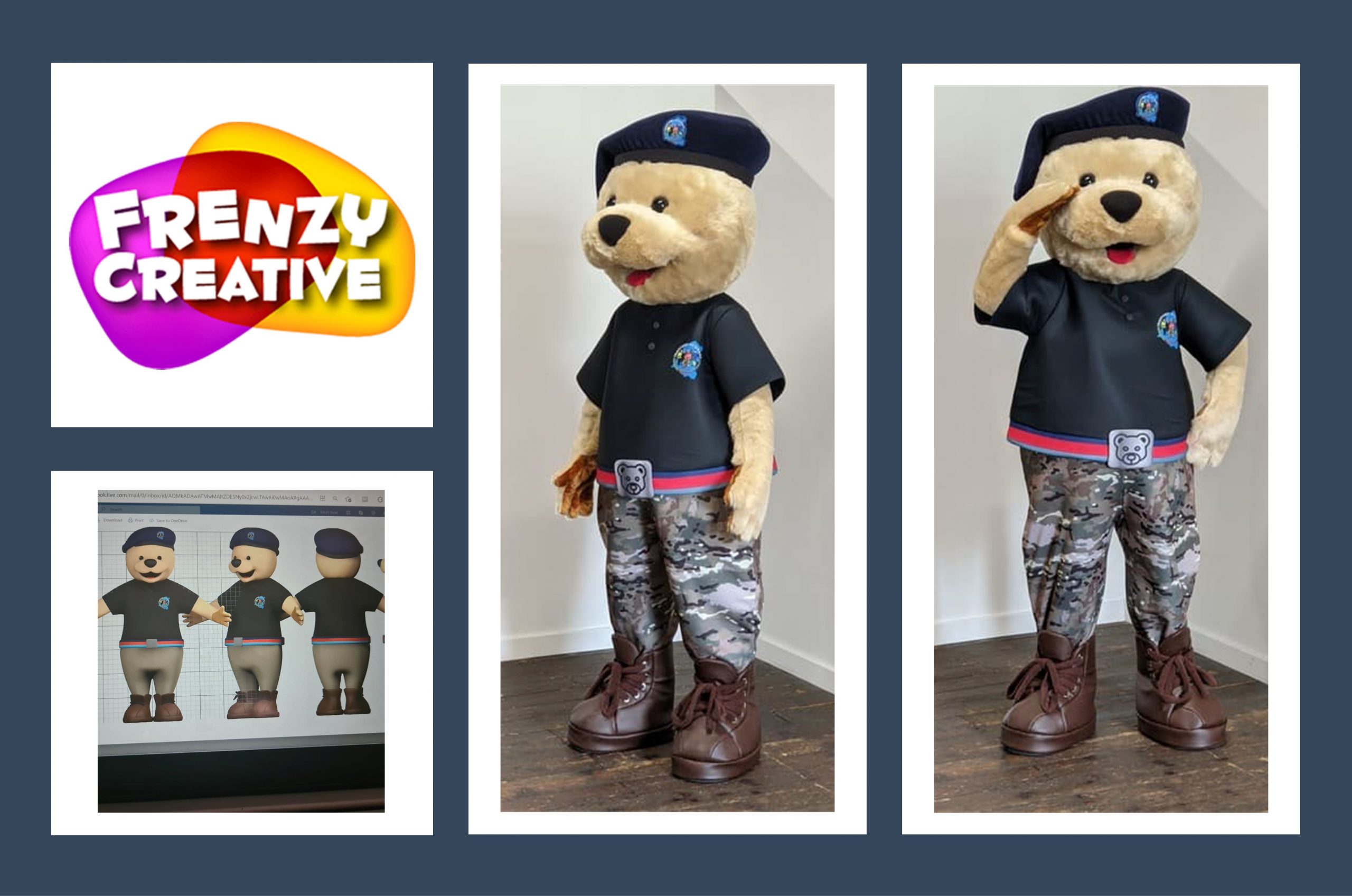 Theo – Trafford Veterans mascot bear!